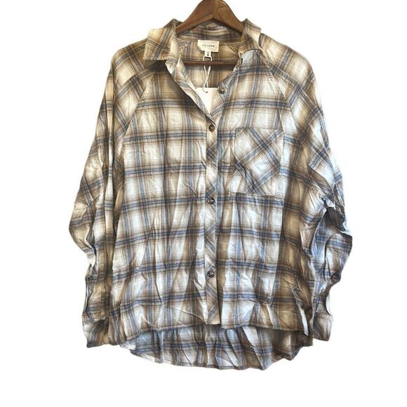 Heyson two‎ tone button up flannel size small Nwt - Picture 1 of 4